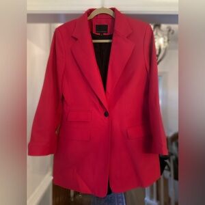 Banana Republic Bold Red Suit Jacket